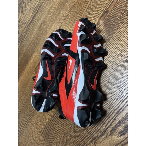 Size 12 Nike Alpha Menace 4 Shark Football Cleats Red/White FN0028-600